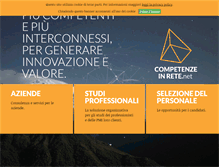 Tablet Screenshot of competenzeinrete.net